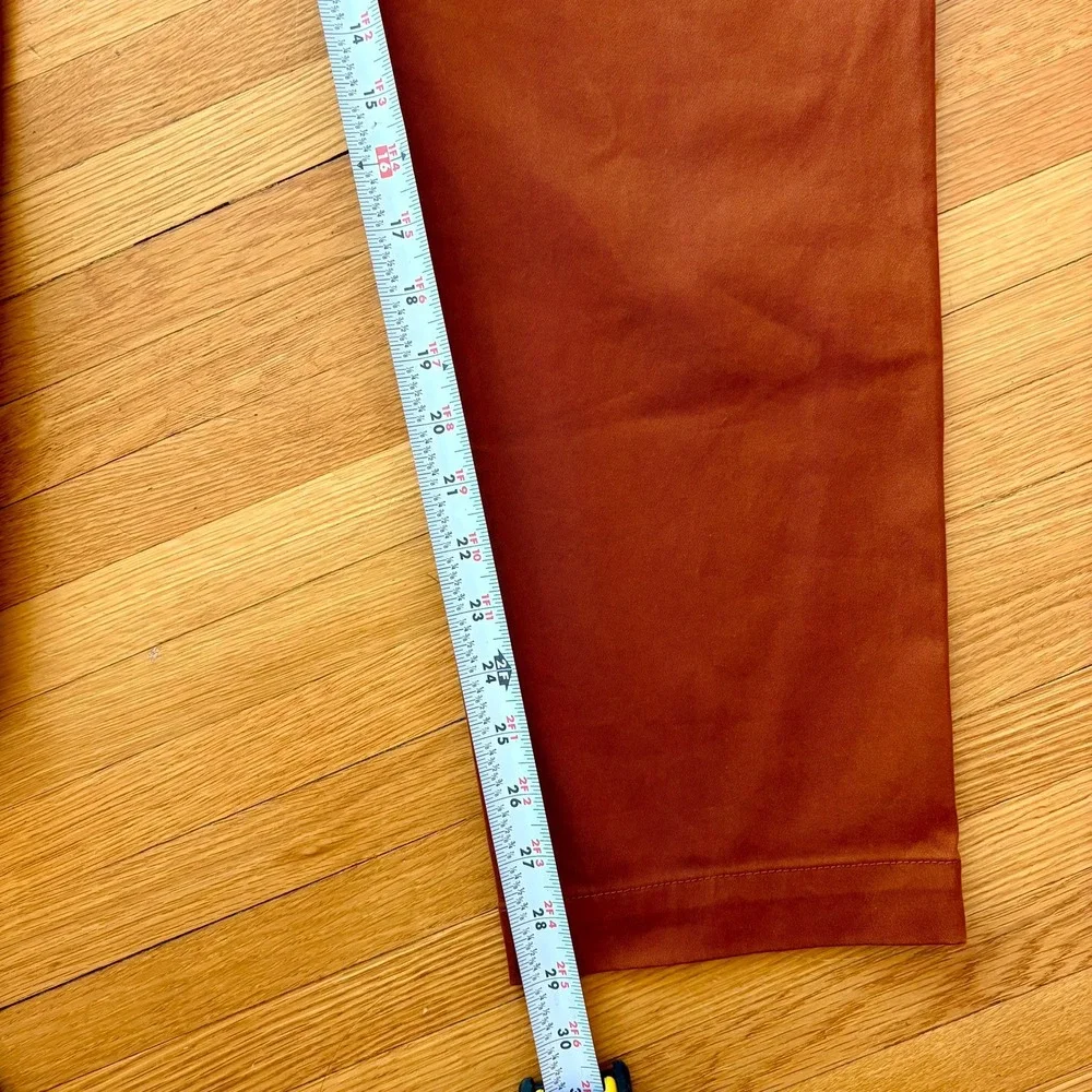 Banana Republic Mason Athletic Tapered Fit Chinos Burnt Sienna Orange 36x30 Mens